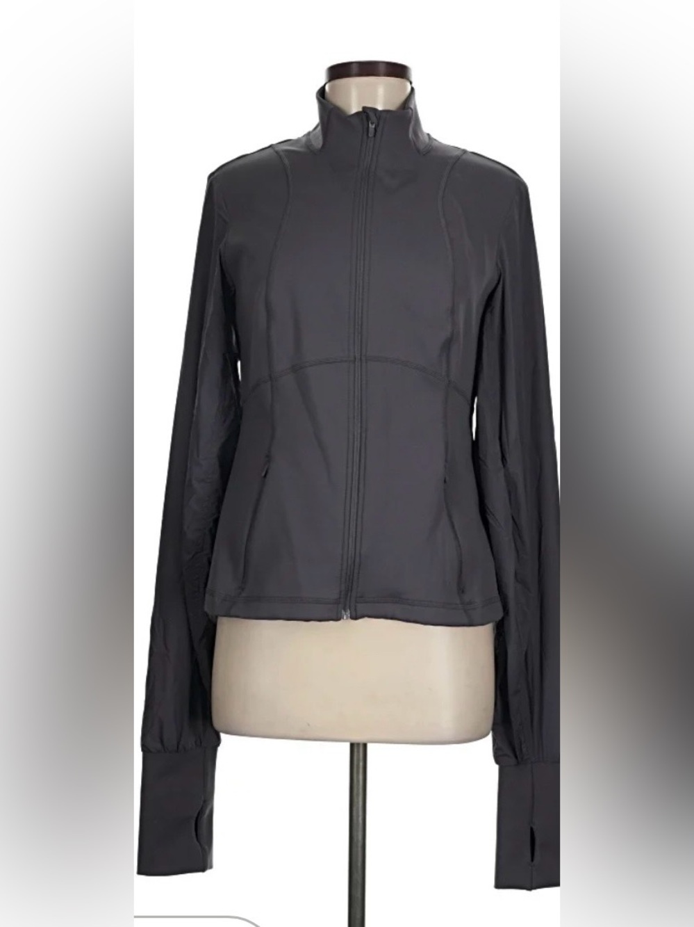 Sweaty Betty Women's Charcoal Full-Zip Lightweight Jacket